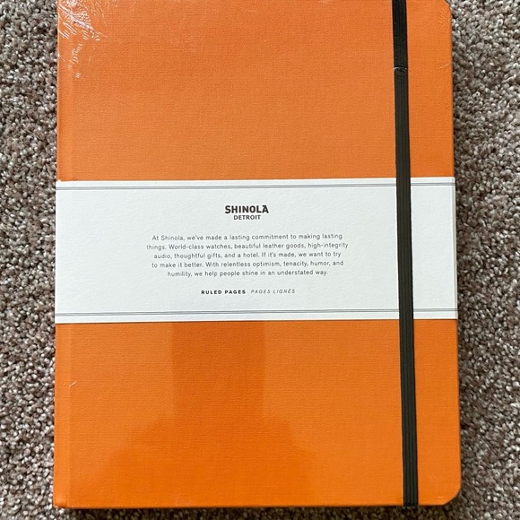 Shinola Orange Notebook - Picture 2 of 4